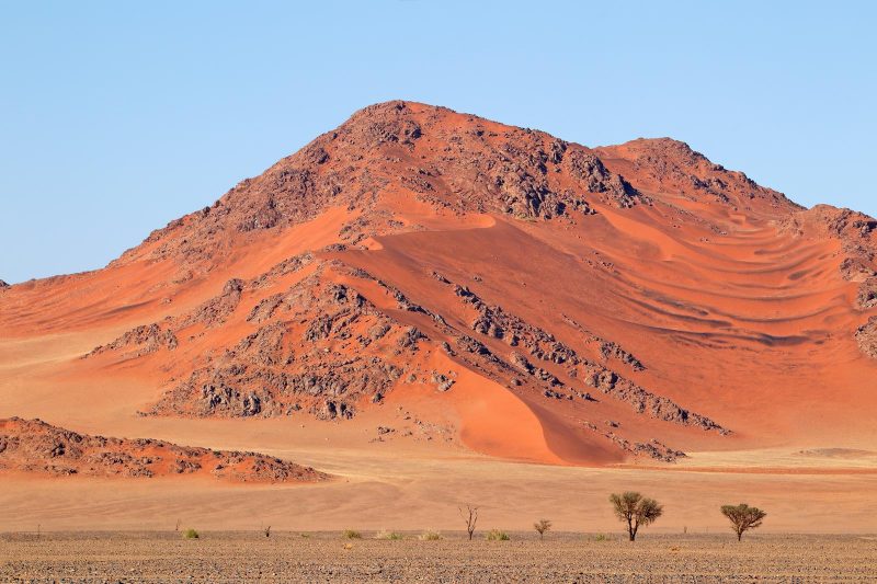Qué características tiene el desierto de Namib